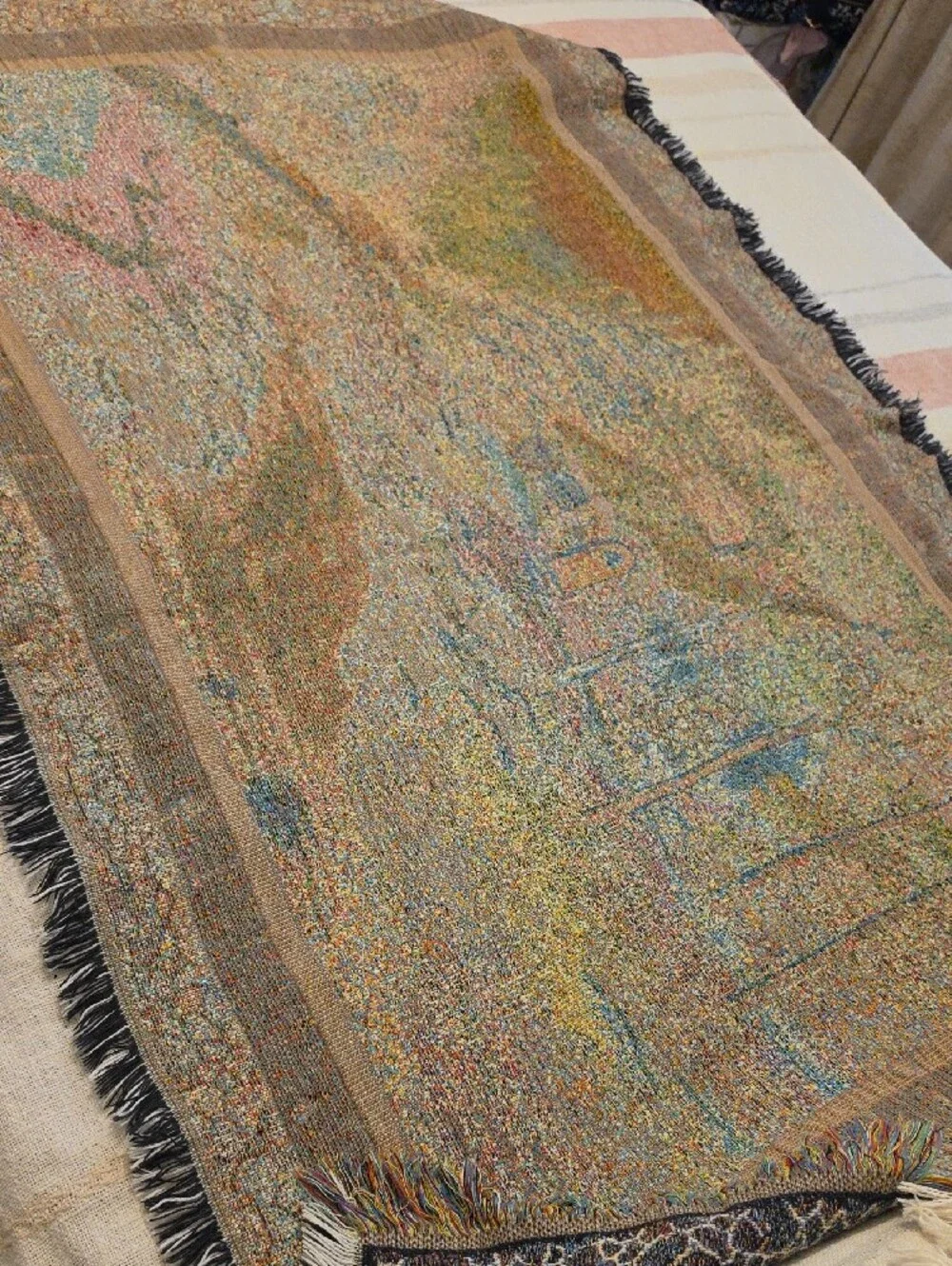 Thomas Kinkade decorative woven